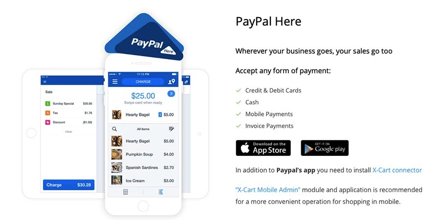PayPal Here in X-Cart